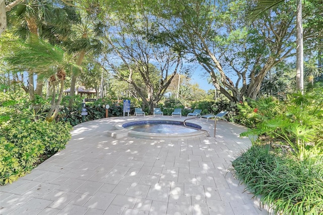 4000 Towerside Ter Unit 302, Miami, FL 33138 - view of pool with an in-ground hot tub