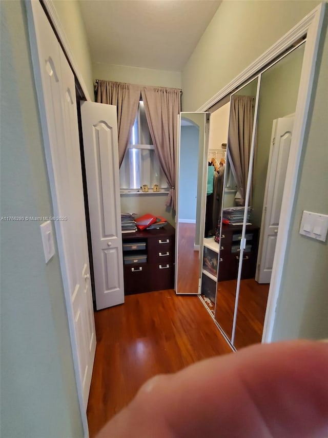 11009 NW 80th Ln, Doral, FL 33178 - bedroom featuring dark wood-style floors and a closet