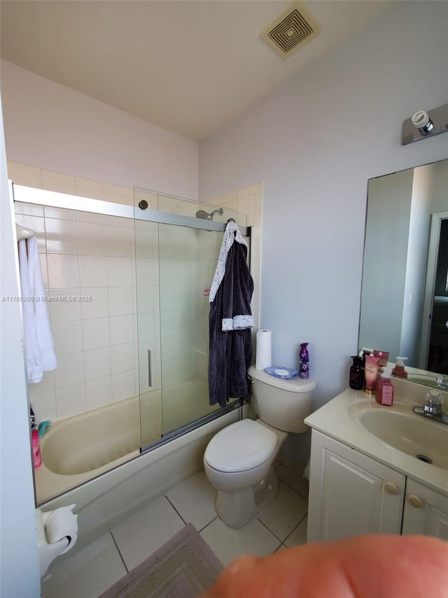 11009 NW 80th Ln, Doral, FL 33178 - full bath featuring tile patterned flooring, vanity, and combined bath / shower with glass door
