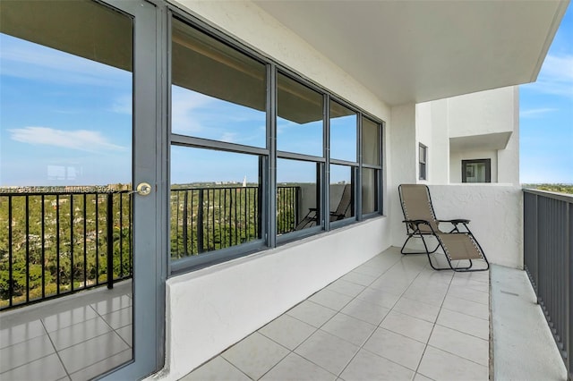 view of balcony