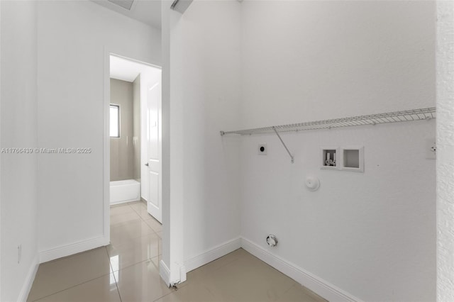 14555 SW 32nd St, Miami, FL 33175 - clothes washing area featuring baseboards, electric dryer hookup, gas dryer hookup, laundry area, and hookup for a washing machine