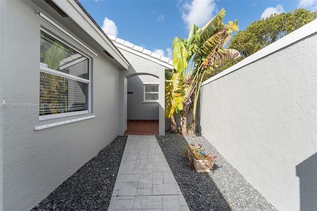exterior space with fence
