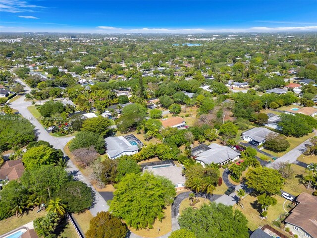 drone / aerial view featuring a residential view