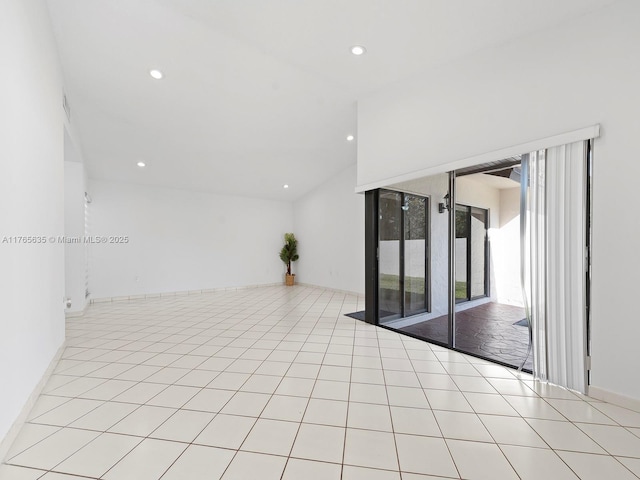 13481 SW 103rd St, Miami, FL 33186 - empty room featuring lofted ceiling and recessed lighting
