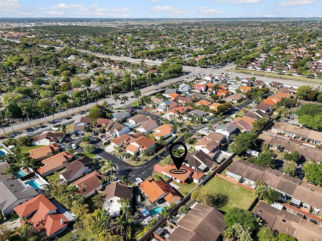 13481 SW 103rd St, Miami, FL 33186 - bird's eye view featuring a residential view