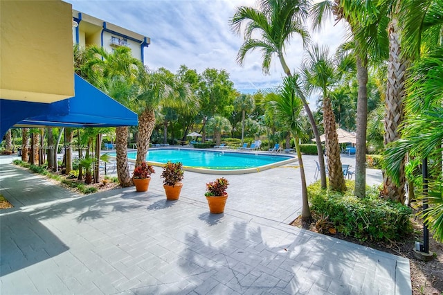 community pool featuring a patio