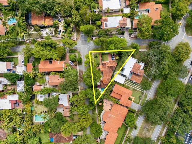birds eye view of property featuring a residential view