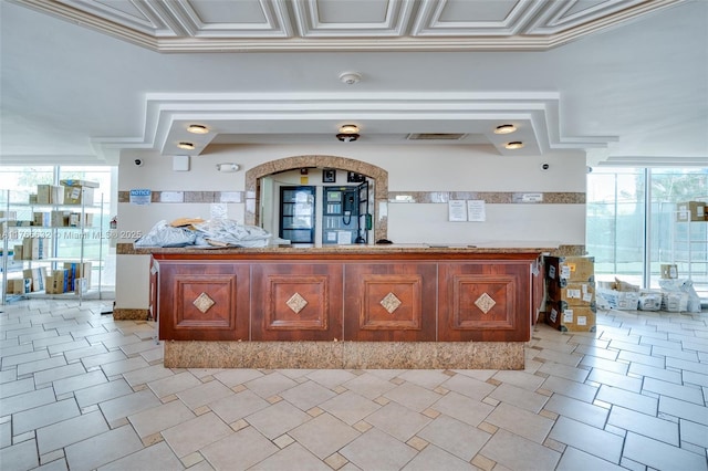 view of bar