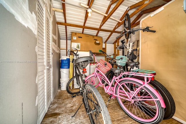 interior space featuring a garage