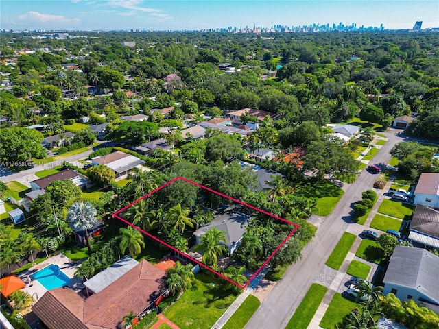 birds eye view of property