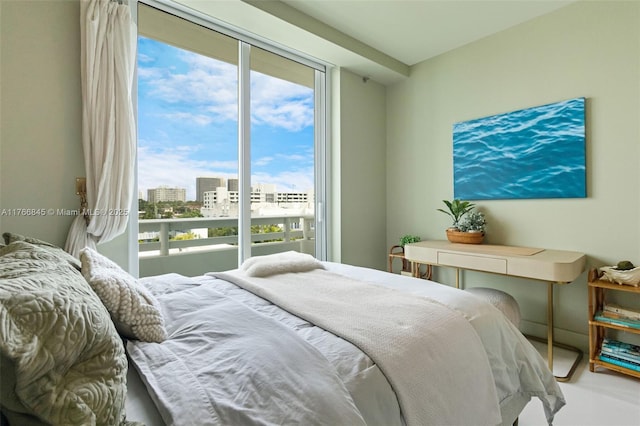1150 102nd St Unit 501, Bay Harbor Islands, FL 33154 - bedroom with a city view and access to exterior