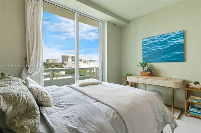 1150 102nd St Unit 501, Bay Harbor Islands, FL 33154 - bedroom with a city view and access to exterior