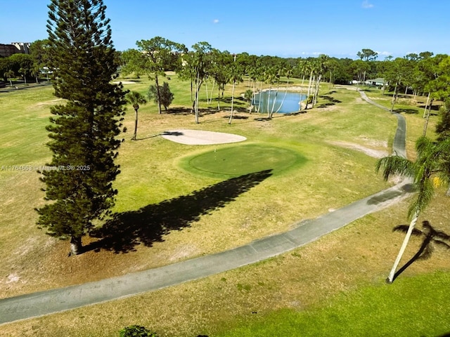 3836 Via Poinciana Unit 604, Lake Worth, FL 33467 - view of home's community with a water view, a putting area, and golf course view