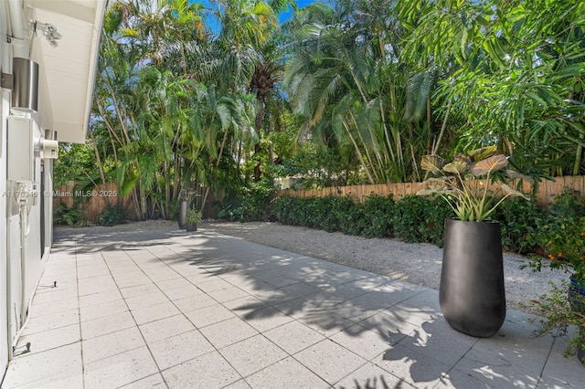 1040 NE 85th St, Miami, FL 33138 - view of patio with a fenced backyard
