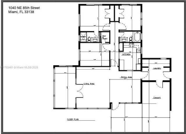 1040 NE 85th St, Miami, FL 33138 - property floor plan
