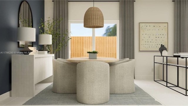 view of dining space