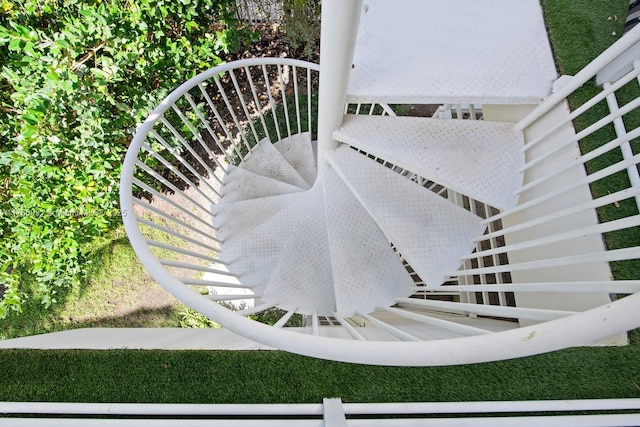 view of stairs