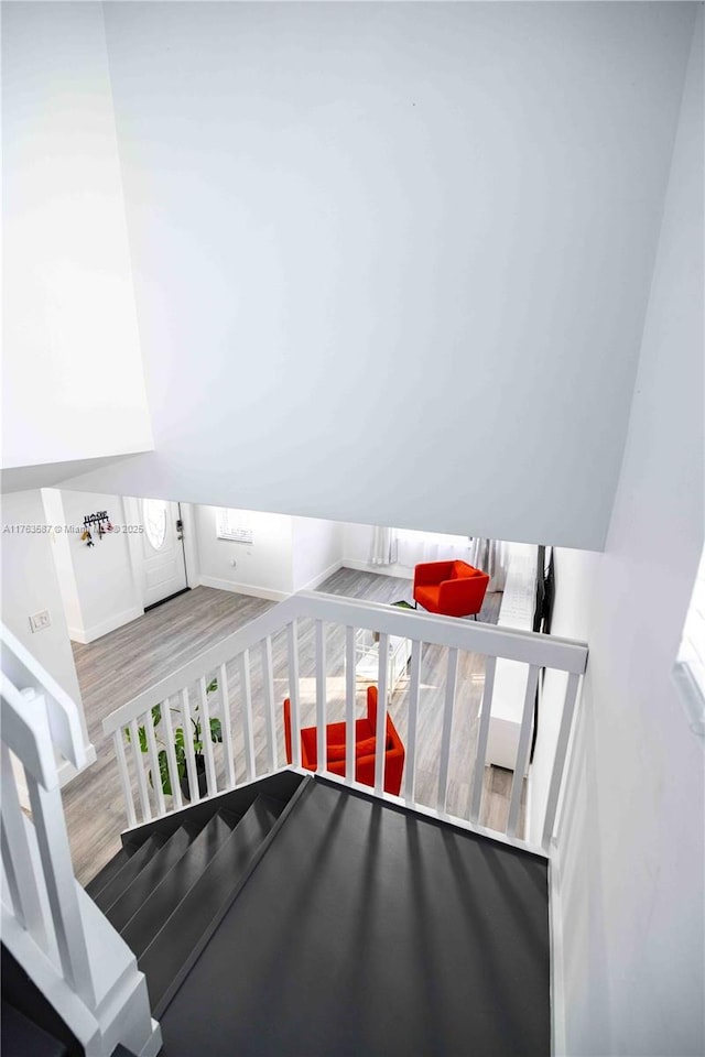 14016 SW 160th St, Miami, FL 33177 - staircase featuring wood finished floors