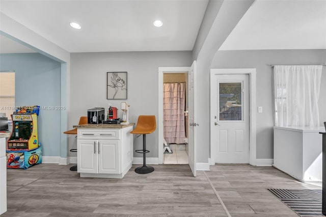 2813 SW 67th Ln, Miramar, FL 33023 - entryway featuring recessed lighting, light wood-style floors, and baseboards