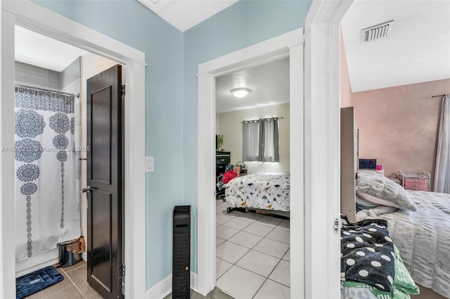 2813 SW 67th Ln, Miramar, FL 33023 - hall featuring visible vents, decorative columns, and tile patterned flooring