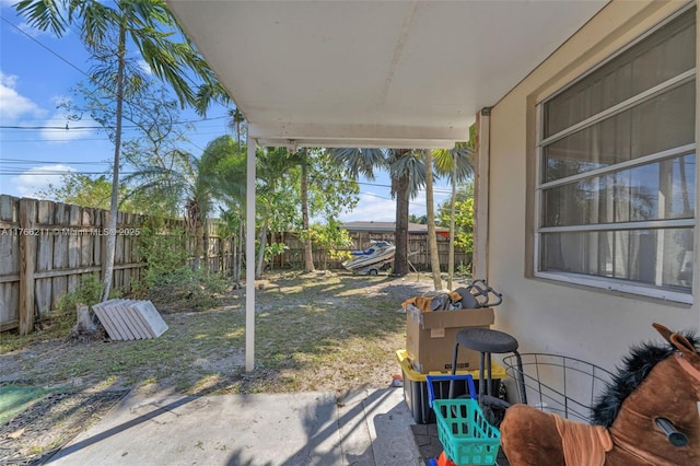 2813 SW 67th Ln, Miramar, FL 33023 - view of patio / terrace with a fenced backyard