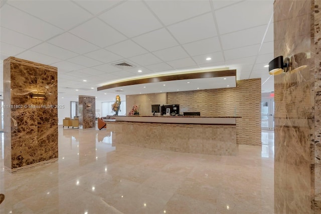 reception with visible vents