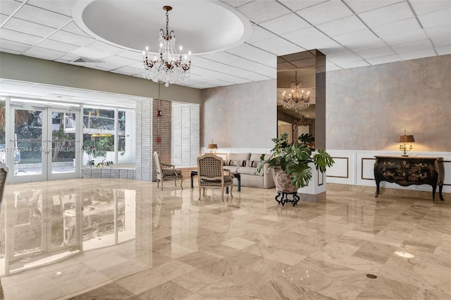 5255 Collins Ave Unit 9B, Miami Beach, FL 33140 - building lobby with a drop ceiling