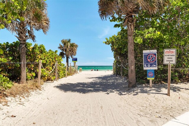 5255 Collins Ave Unit 9B, Miami Beach, FL 33140 - view of community with view of water and beach