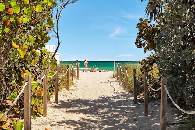 5255 Collins Ave Unit 9B, Miami Beach, FL 33140 - water view featuring nearby beach