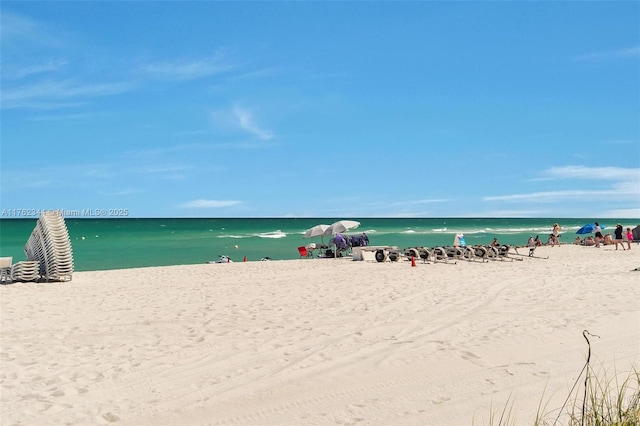 5255 Collins Ave Unit 9B, Miami Beach, FL 33140 - water view featuring nearby beach