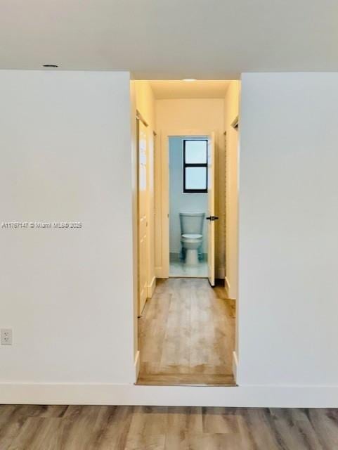 11730 NW 3rd Ave, Miami, FL 33168 - corridor with wood finished floors and baseboards
