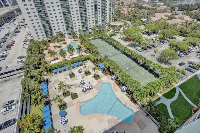 19370 Collins Ave Unit 1504, Sunny Isles Beach, FL 33160 - drone / aerial view with a view of city
