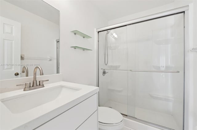 18234 SW 143rd Pl, Miami, FL 33177 - bathroom with a stall shower, toilet, and vanity
