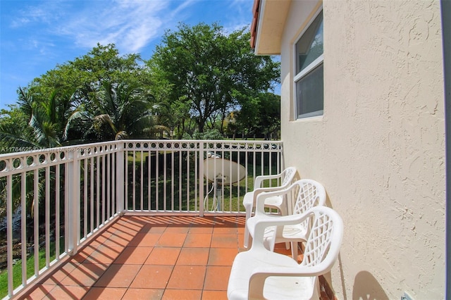 view of balcony