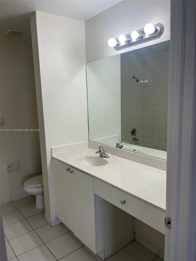 17347 NW 7th Ave Unit 907, Miami Gardens, FL 33169 - bathroom featuring toilet, tile patterned flooring, and vanity