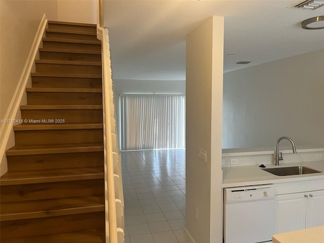 17347 NW 7th Ave Unit 907, Miami Gardens, FL 33169 - staircase featuring tile patterned floors and visible vents