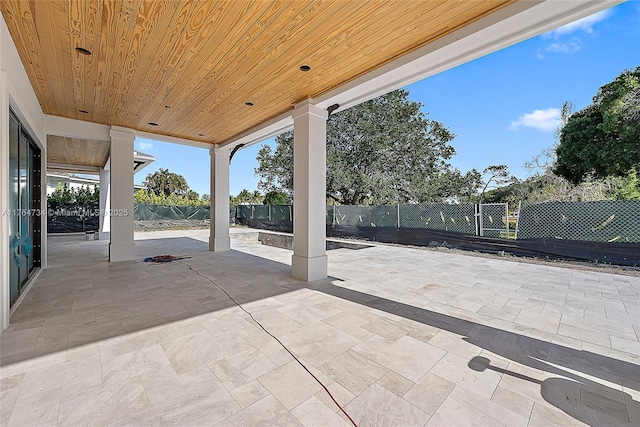 view of patio / terrace featuring a fenced backyard