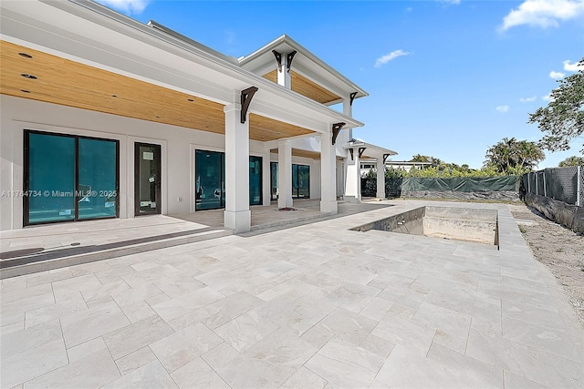 view of patio / terrace with a fenced backyard