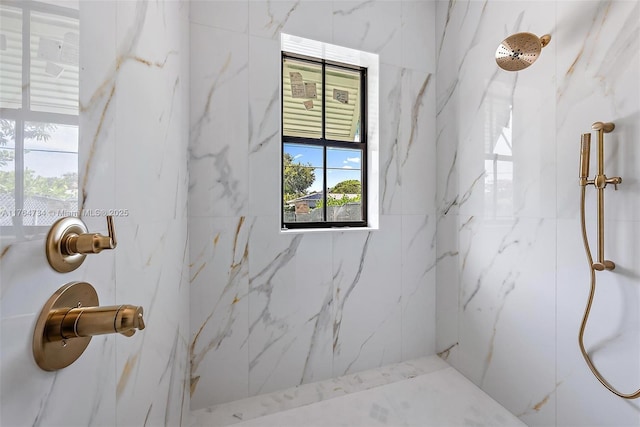 325 N Fairway N, Tequesta, FL 33469 - full bathroom featuring a marble finish shower