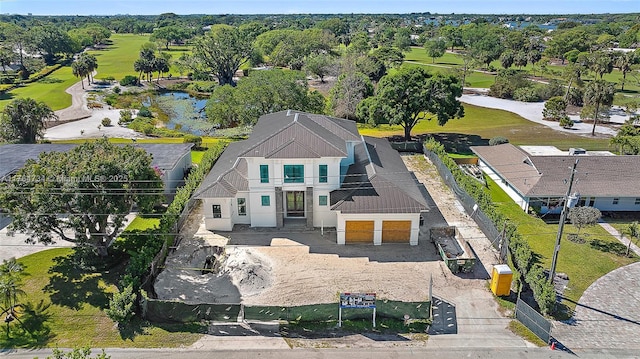 view from above of property