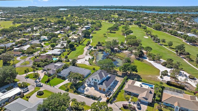 325 N Fairway N, Tequesta, FL 33469 - aerial view of property's location with a local golf course, a nearby body of water, and nearby suburban area