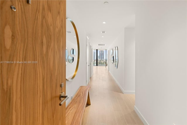 500 Alton Rd Unit 1201, Miami Beach, FL 33139 - hallway with recessed lighting and baseboards