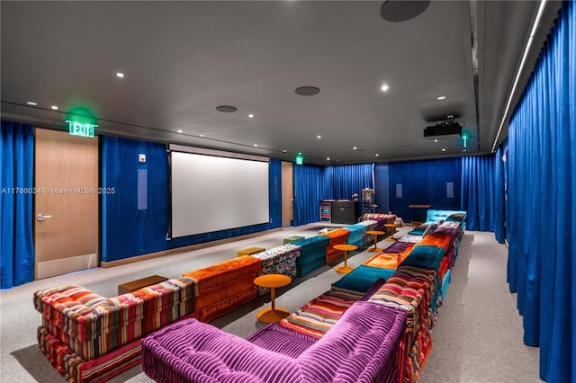 500 Alton Rd Unit 1201, Miami Beach, FL 33139 - carpeted cinema featuring recessed lighting