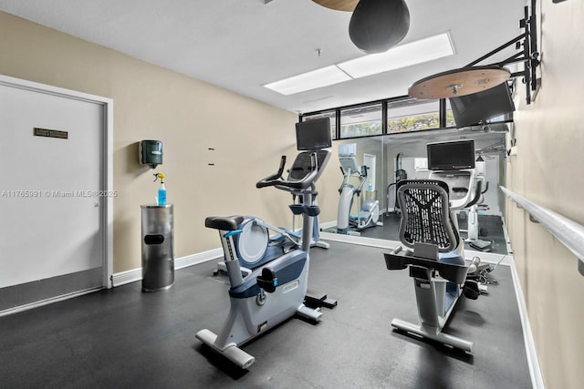 view of gym