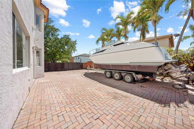 exterior space with fence