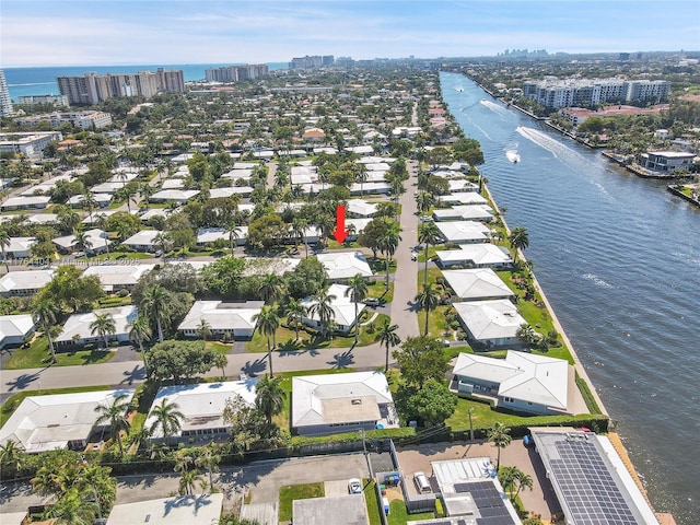 1431 S Ocean Blvd, Lauderdale By The Sea, FL 33062 - aerial view with a view of city and a water view