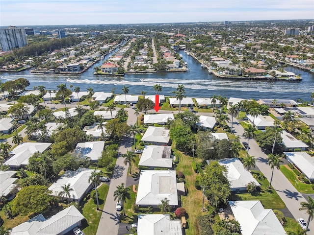 1431 S Ocean Blvd, Lauderdale By The Sea, FL 33062 - bird's eye view with a residential view and a water view