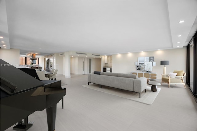 700 Coral Way Unit 2, Coral Gables, FL 33134 - living area with recessed lighting and baseboards