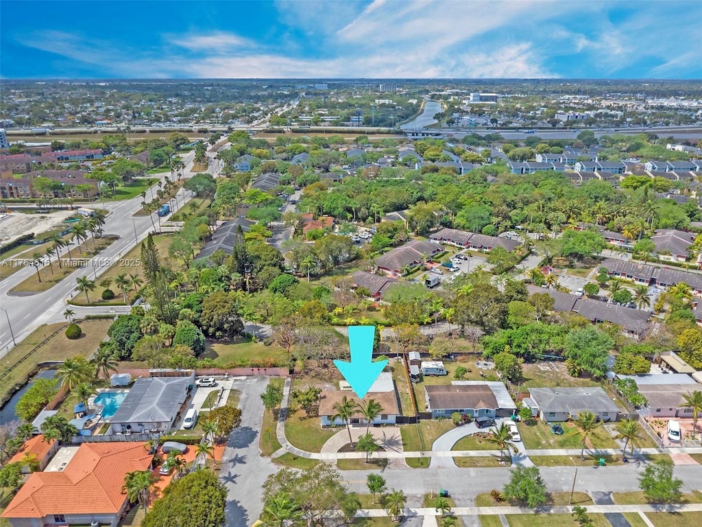 21430 SW 102nd Ct, Cutler Bay, FL 33189 - aerial overview of property's location with nearby suburban area