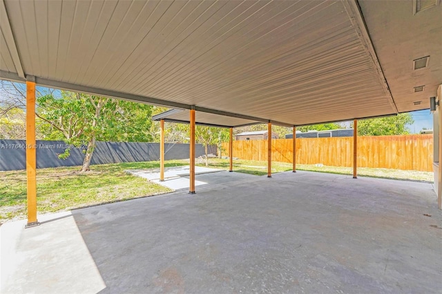 view of patio / terrace featuring a fenced backyard